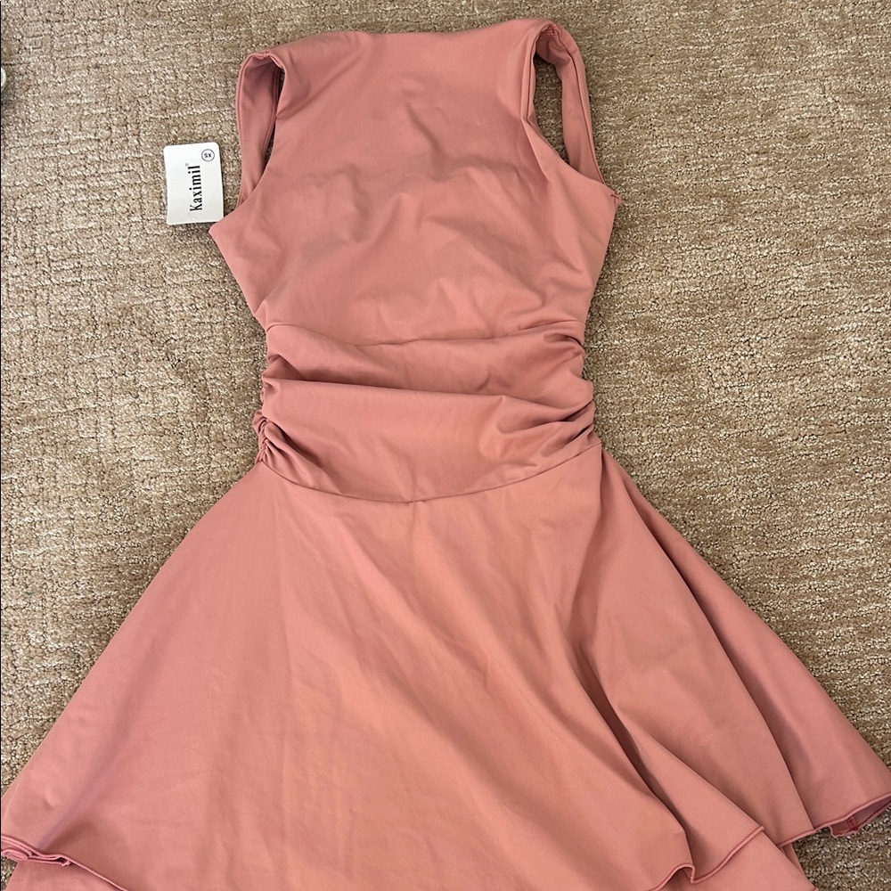 Amazon Mauve Backless Dress